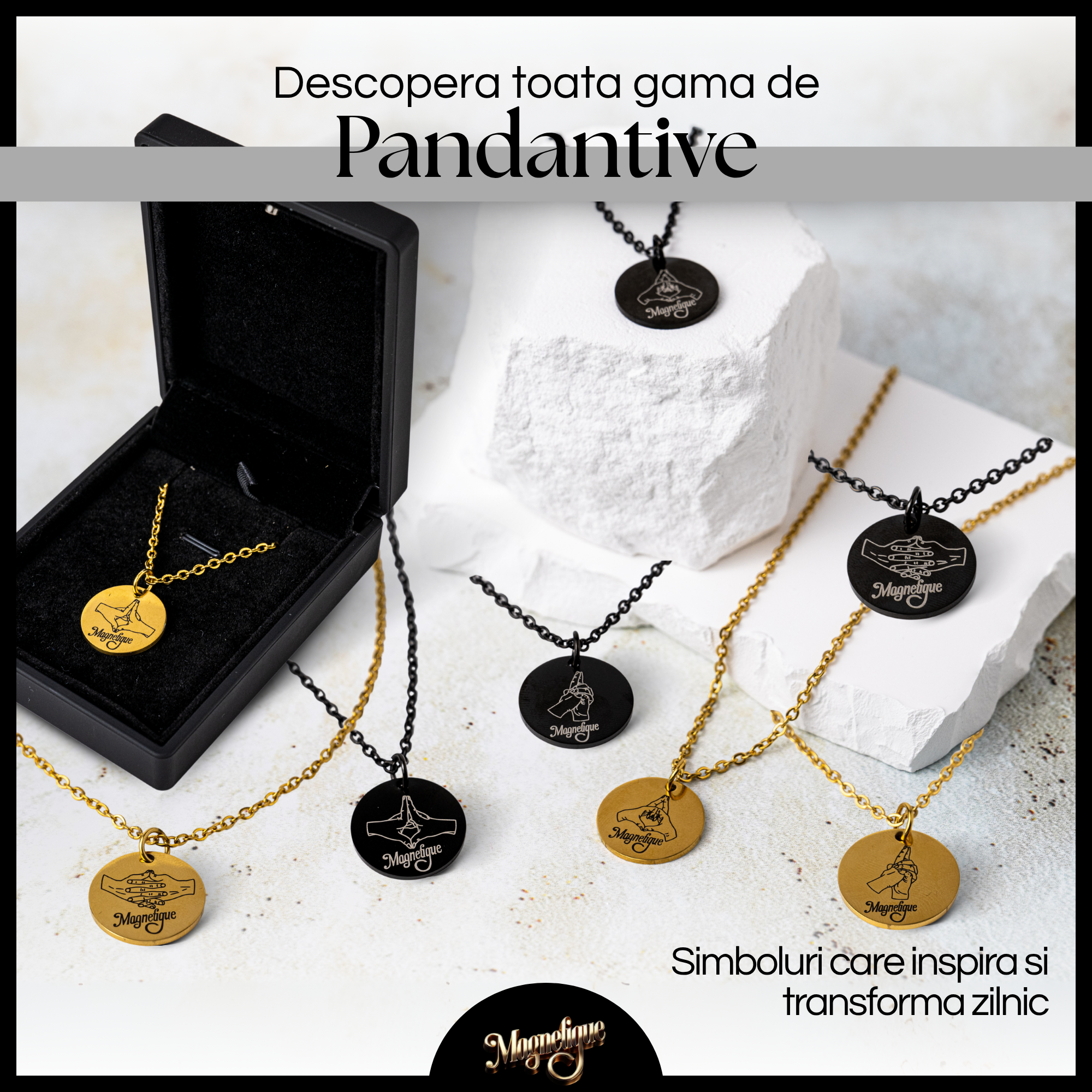 Pandantiv Hidralithe - Negru