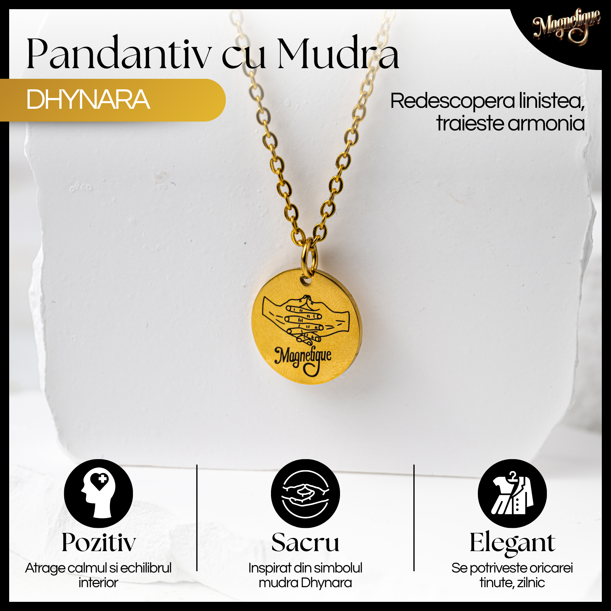 Pandantiv Dhynara – Auriu