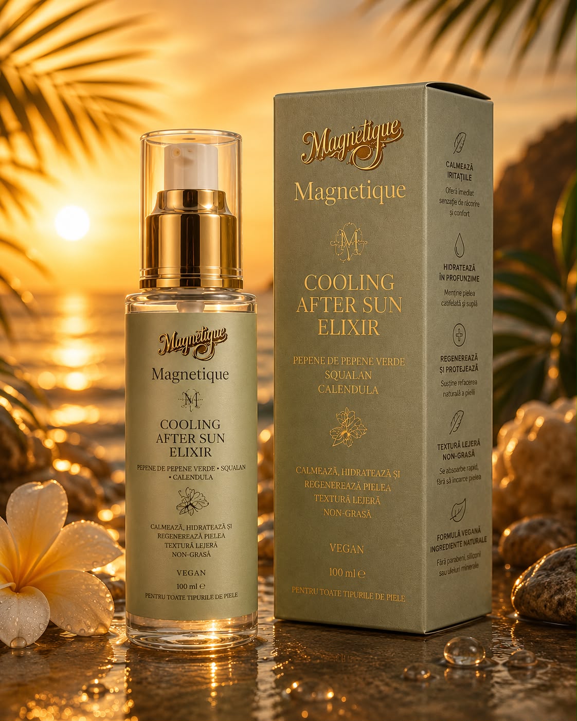 Cooling After Sun Elixir- Ulei premium după plajă pentru calmarea, hidratarea și regenerarea pielii 100ml