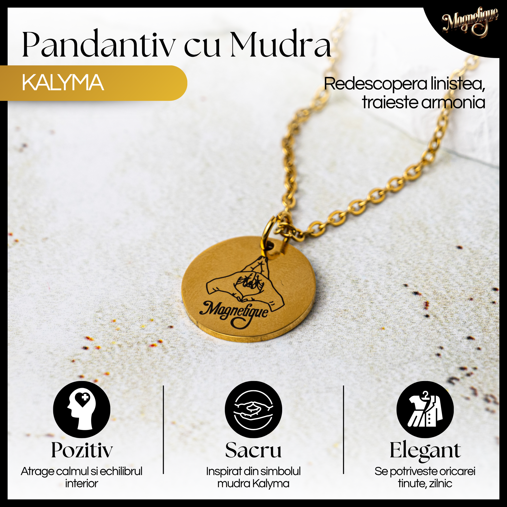 Pandantiv Kalyma - Auriu