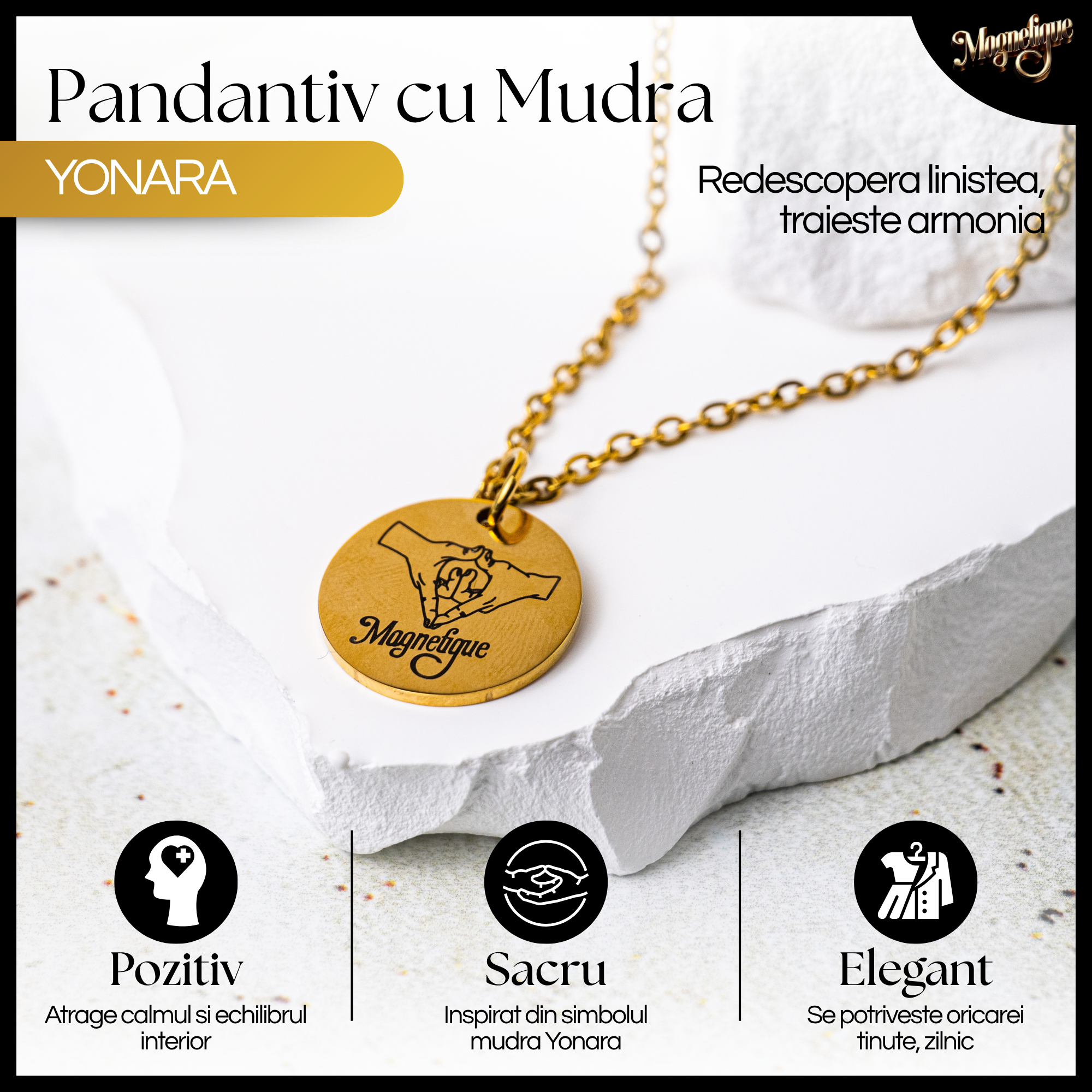 Pandantiv Yonara - Auriu