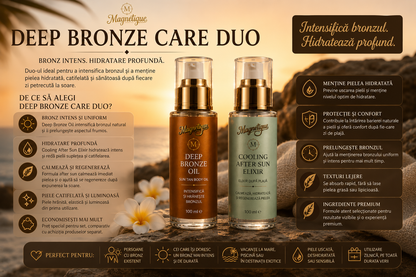 Pachet Deep Bronze Care Duo- Deep Bronze Oil & Cooling After Sun Elixir, 2 x 100 ml