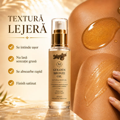 Golden Bronze Oil-Ulei premium pentru bronzare, hidratare și efect natural de glow 100ml