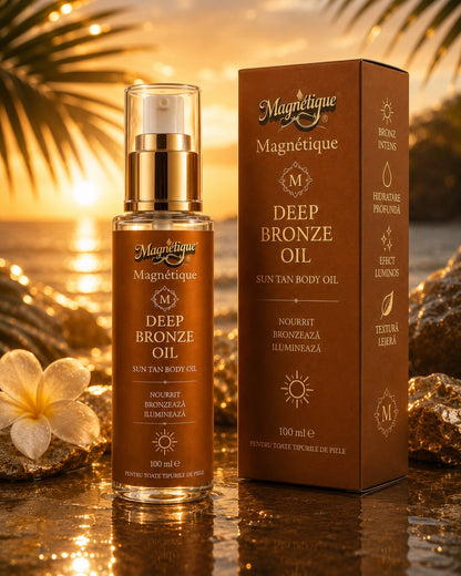Pachet Deep Bronze Care Duo- Deep Bronze Oil & Cooling After Sun Elixir, 2 x 100 ml