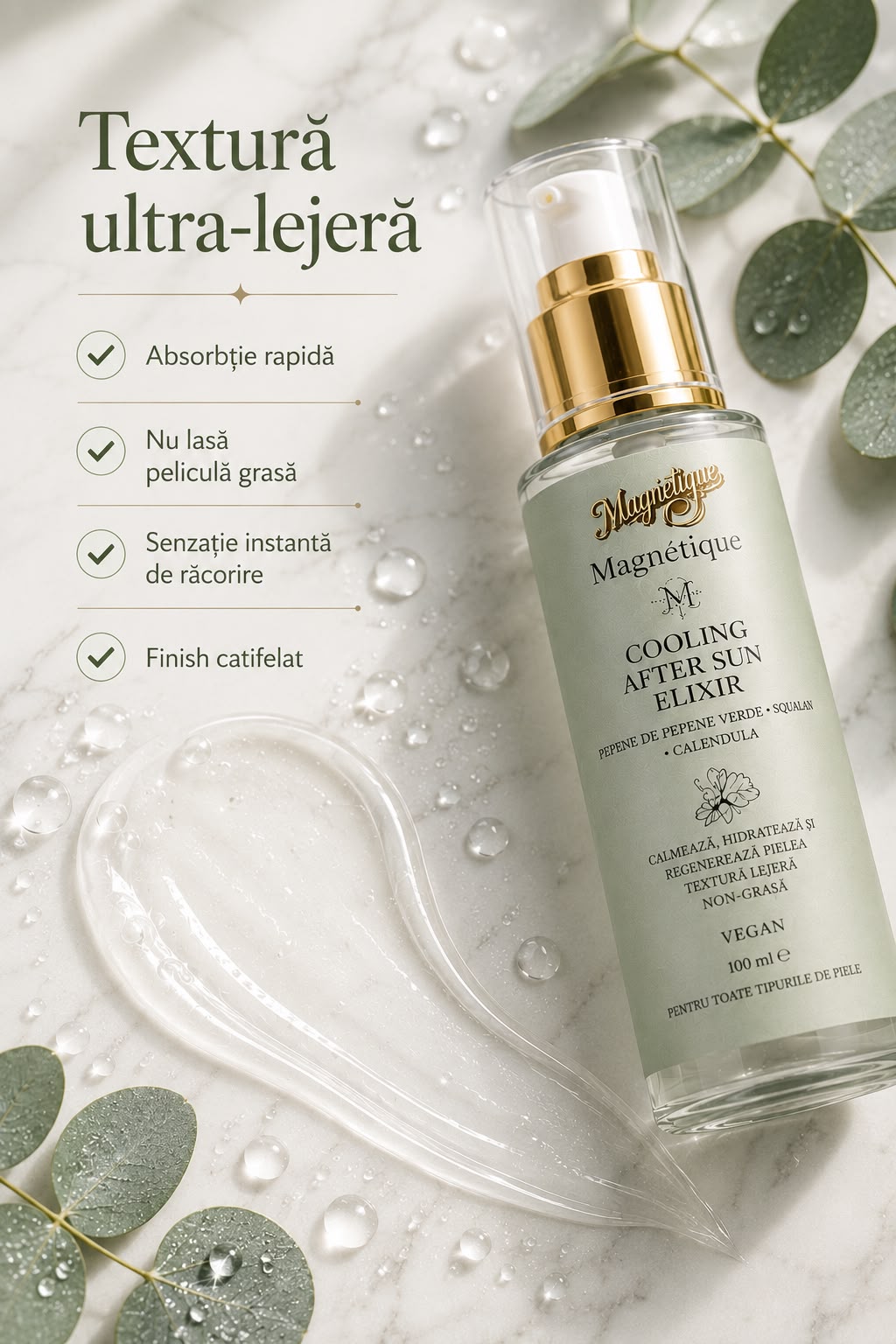 Cooling After Sun Elixir- Ulei premium după plajă pentru calmarea, hidratarea și regenerarea pielii 100ml