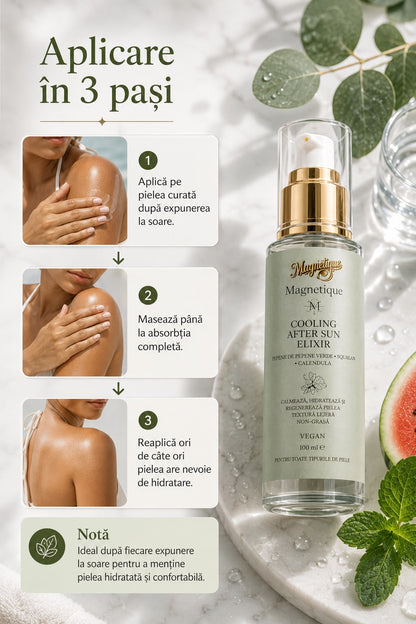 Cooling After Sun Elixir- Ulei premium după plajă pentru calmarea, hidratarea și regenerarea pielii 100ml