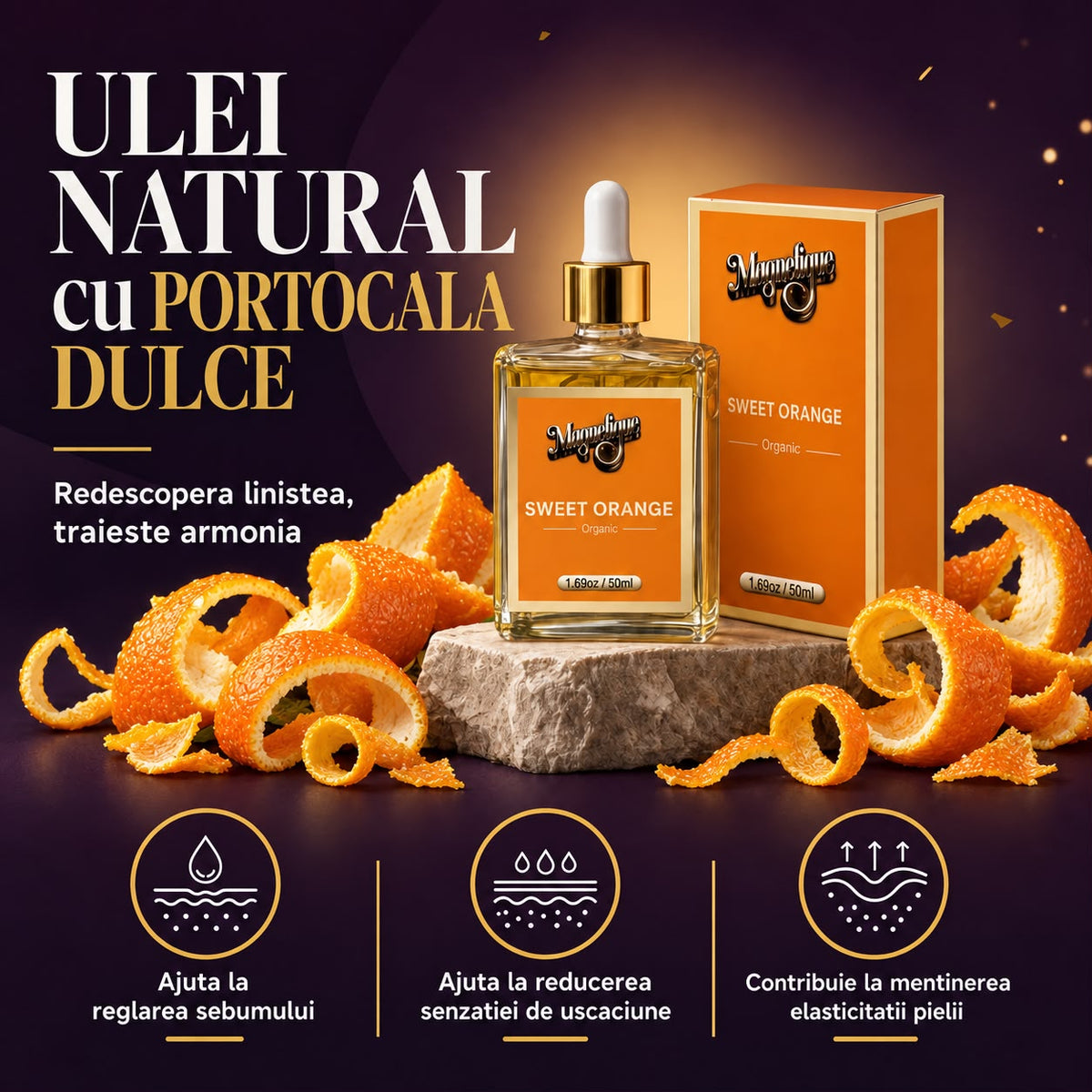 Cozy Autumn Magnetique | Ulei Jojoba, Portocală Dulce & Scorțișoară 3x100ml