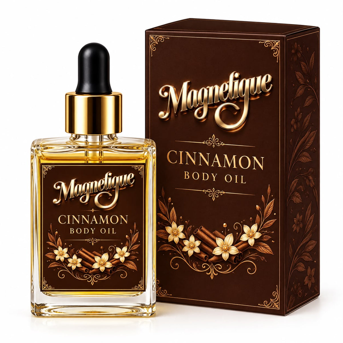 Ulei natural cu scortisoara- Magnetique Cinnamon Body Oil,50ml