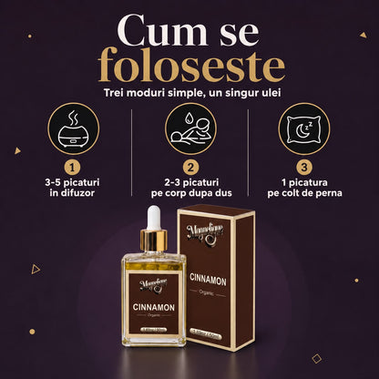 Ulei natural cu scortisoara- Magnetique Cinnamon Body Oil,50ml
