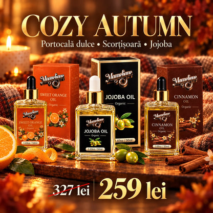 Cozy Autumn Magnetique | Ulei Jojoba, Portocală Dulce & Scorțișoară 3x100ml
