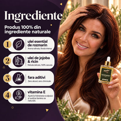 Ulei natural cu rozmarin, Magnetique Rosemary Hair Oil, 50ml