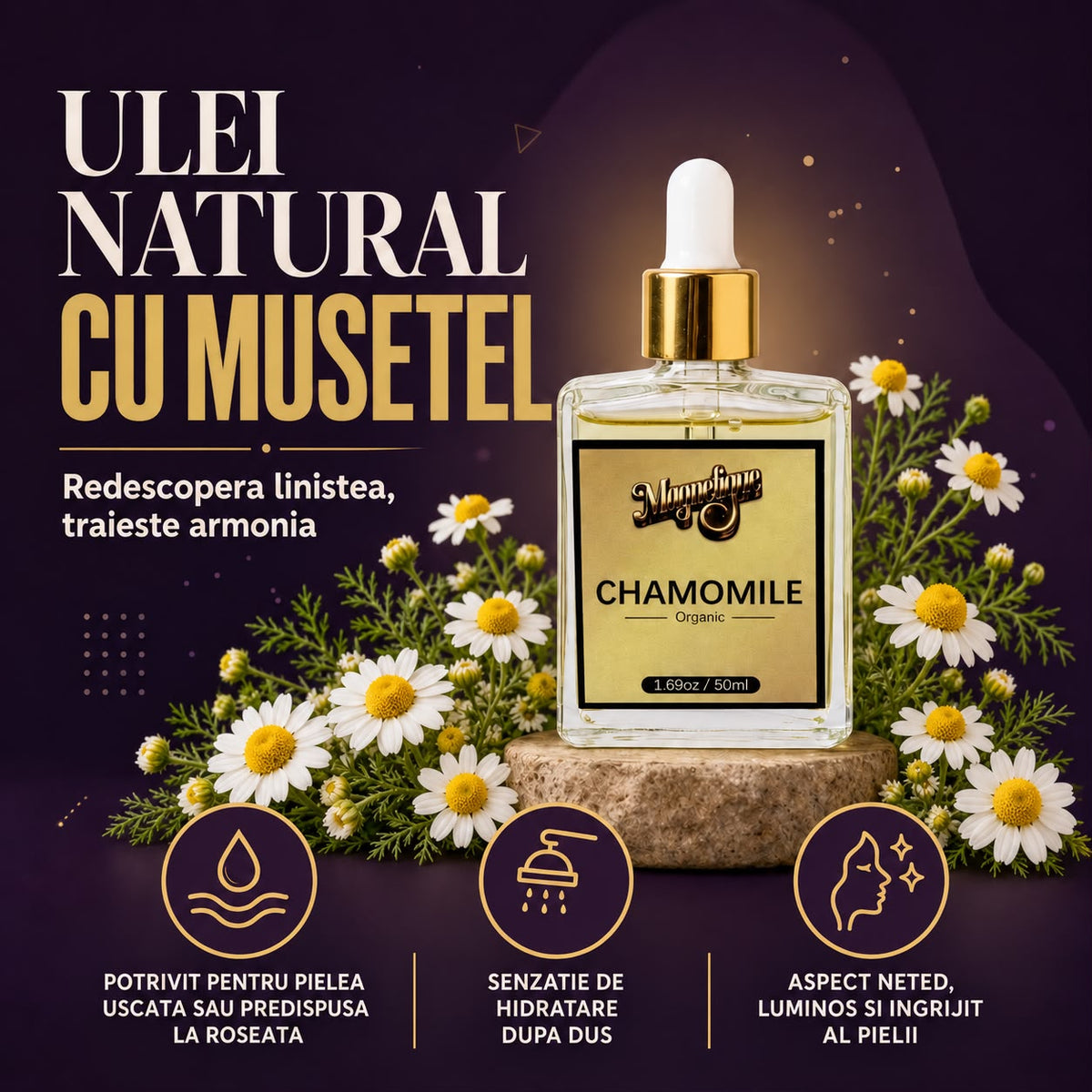 Candlelight Ritual Magnetique | Ulei Mușețel, Lavandă & Iasomie 3x 100 ml